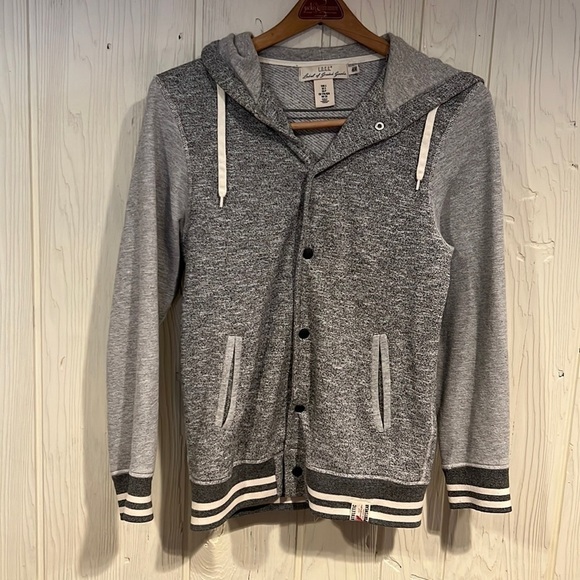 L.o.g.g. Snap Hoodie Side Pockets Drawstring Hood size Small - Picture 1 of 10